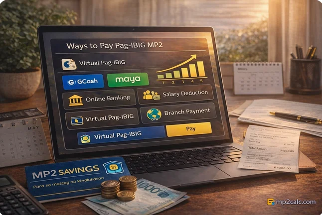 Ways to Pay Pag-IBIG MP2